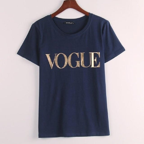Camiseta Feminina Vogue - Manga Curta