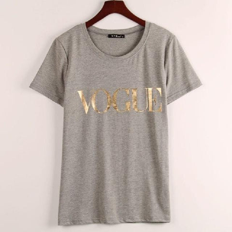 Camiseta Feminina Vogue - Manga Curta