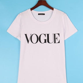Camiseta Feminina Vogue - Manga Curta