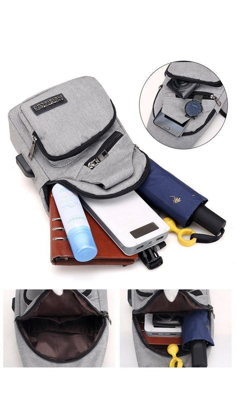 Mochila Run-X - Anti Furto com saída USB