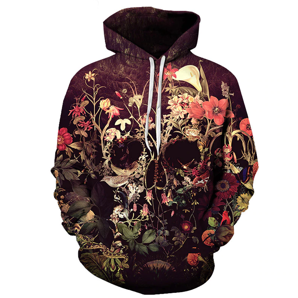 Moletom Skull Flower