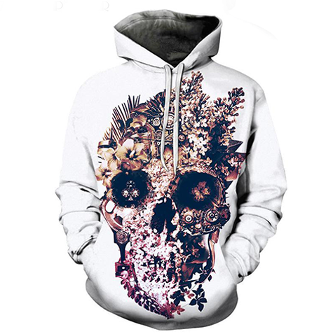 Moletom Skull Flower